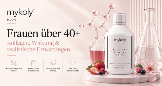 mykoly® Kollagen ab 40 – Ratgeber zu Kollagen, Wirkung, Studien und realistischen Erwartungen für Frauen über 40